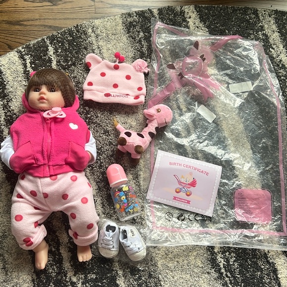 Reborn Dolls 19Inch Handmade Realistic Baby with Toy Accessories - Picture 2 of 12